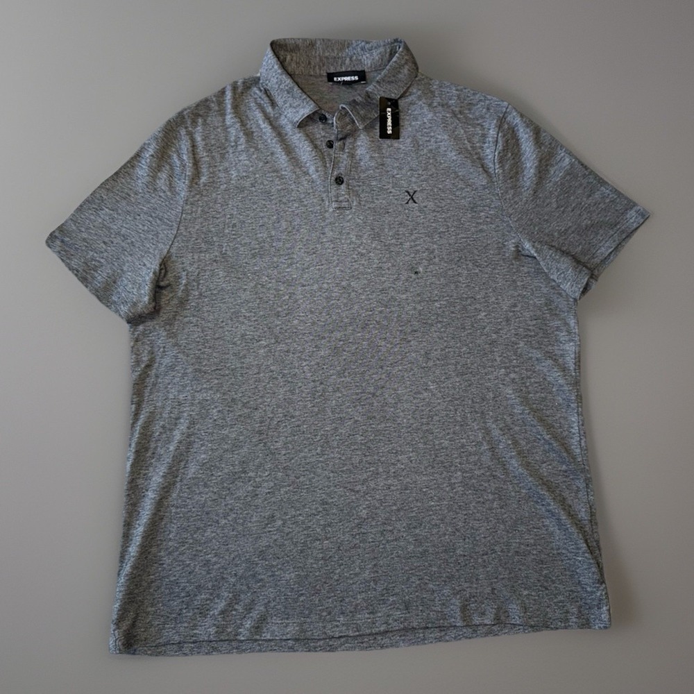 NWT‎ Express Heathered Polo Shirt Mens Size XL